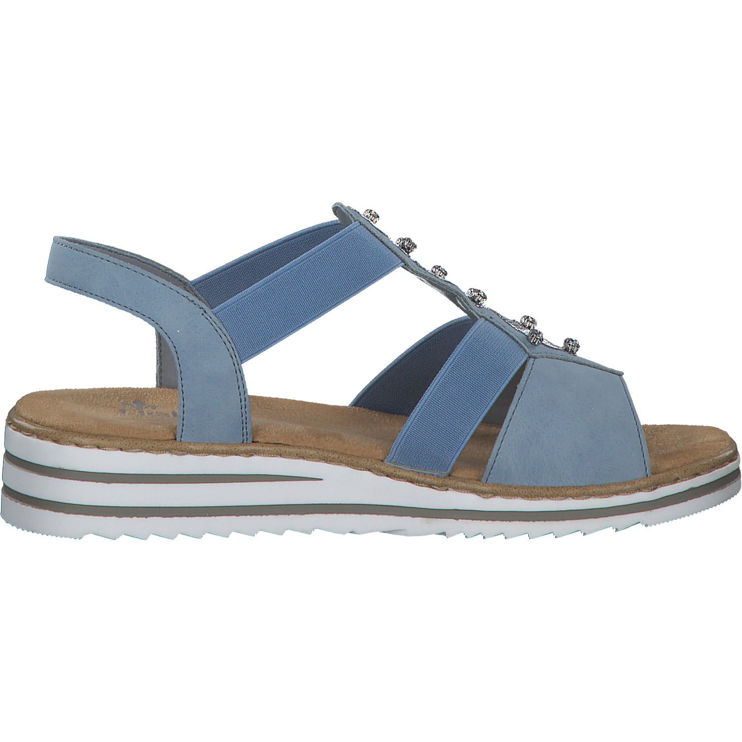 Rieker V0687, Keilsandaletten, Damen, aqua