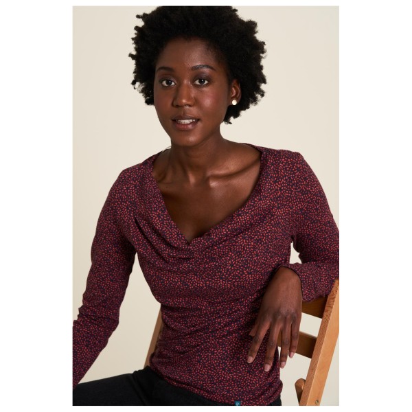 Tranquillo - Women's Shirt mit Wasserfallausschnitt - Longsleeve