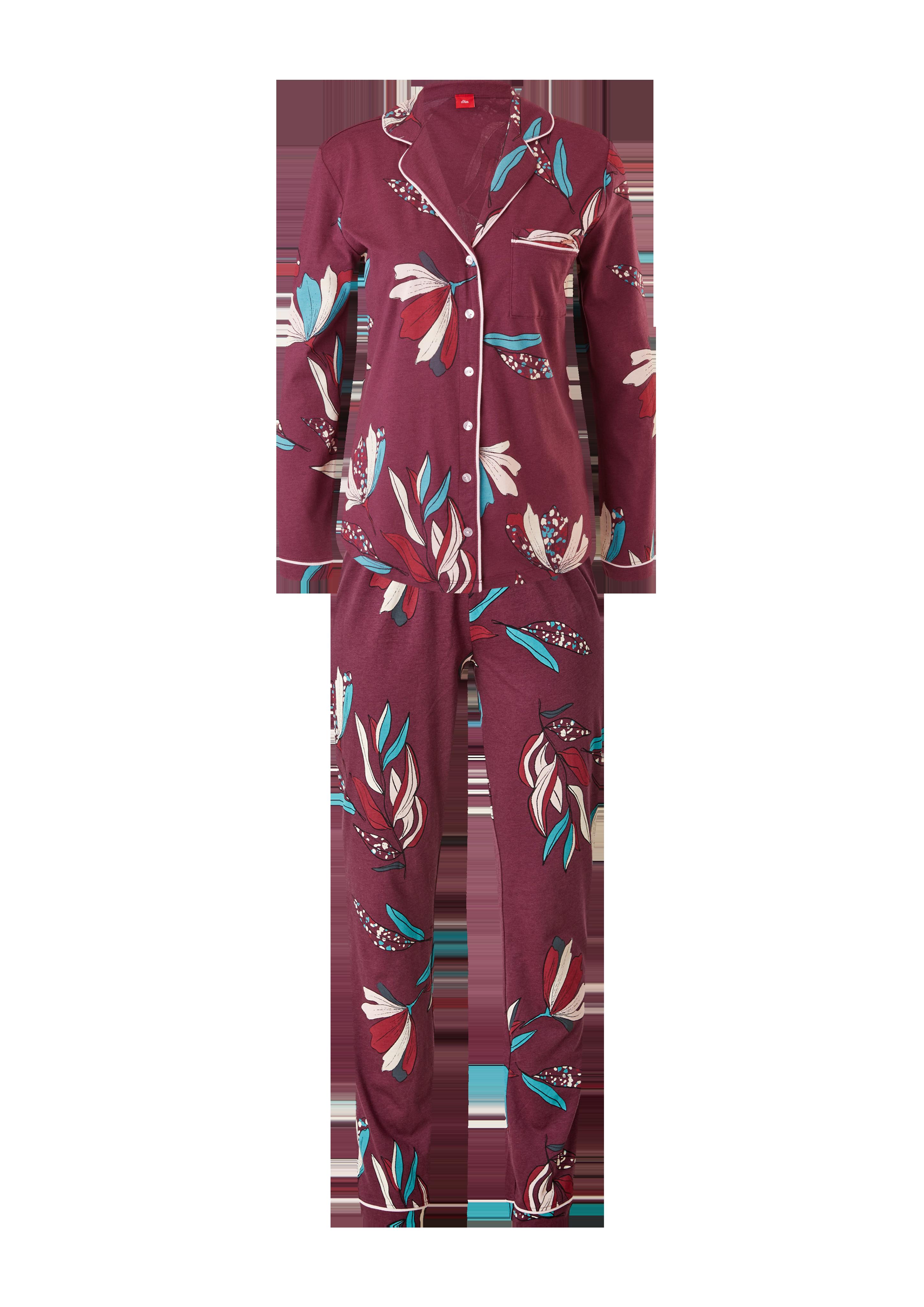 Pyjama mit Allover-Print  6006321-38F4