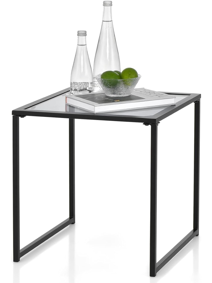 COSTWAY Gartentisch 43x43x45cm in Transparent günstig kaufen onesize