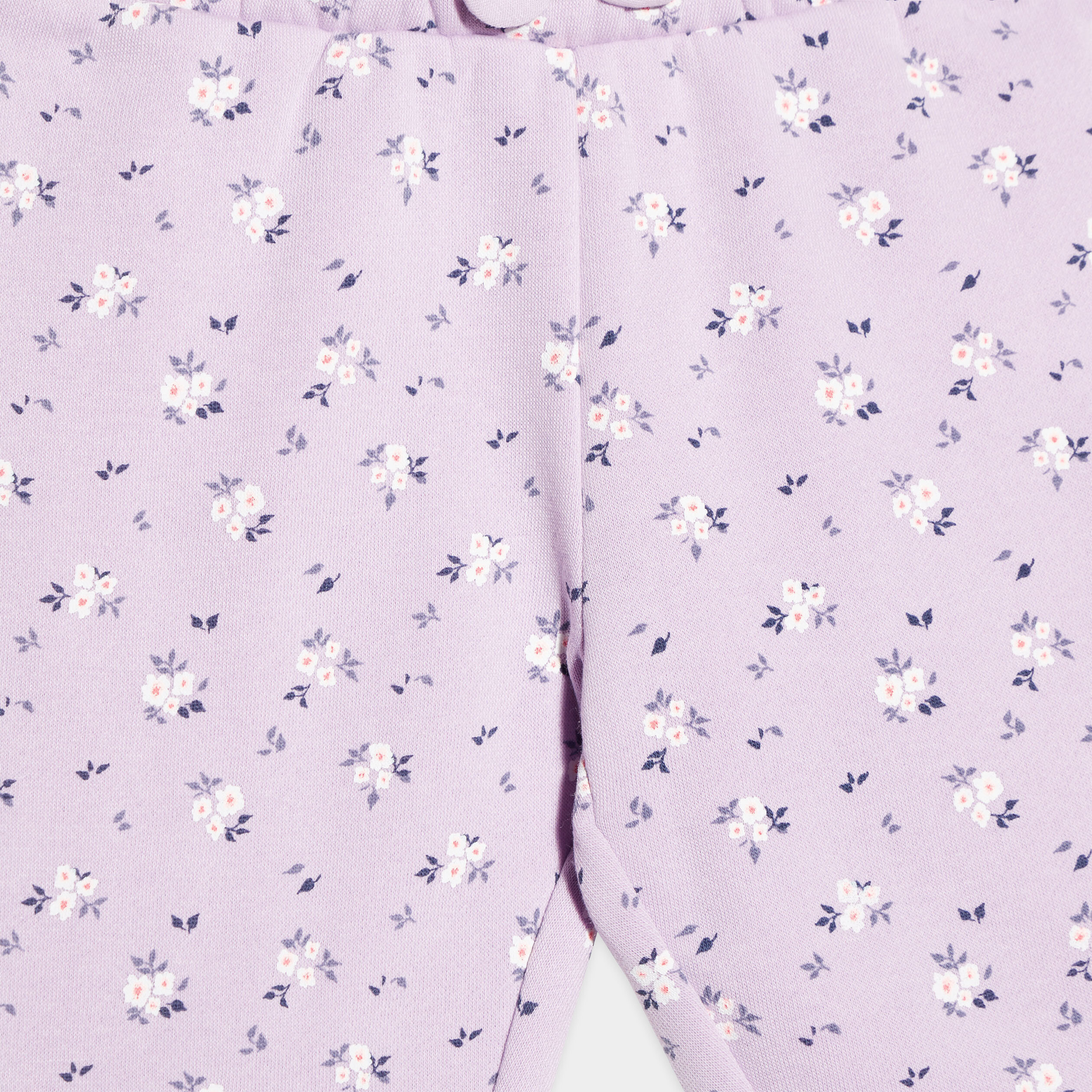 Pantalon jogging molletonné avec noeud parme bébé fille | La Halle
