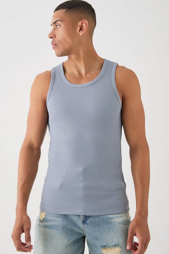 Tanktop in Waffeloptik