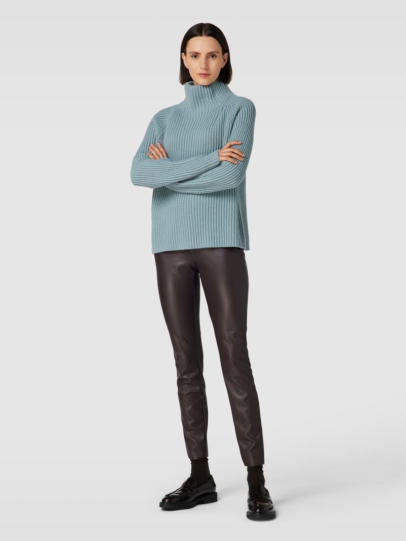 Leggings im unifarbenen Design Modell 'RESA' in dunkelbraun