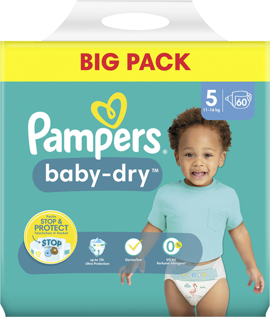 Pampers Baby-Dry Windeln Gr. 5 11-16kg Big Pack