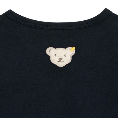 Bluse langarm, dunkelblau für Mädchen