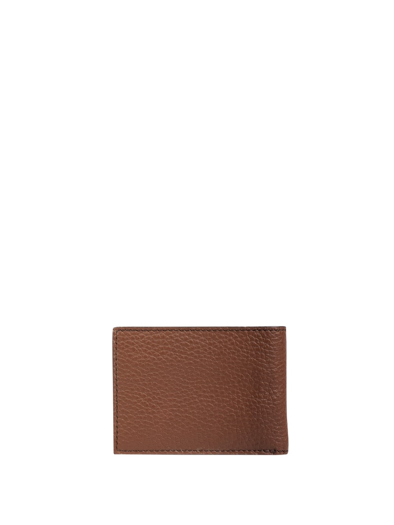 Portemonnaie aus Leder in cognac