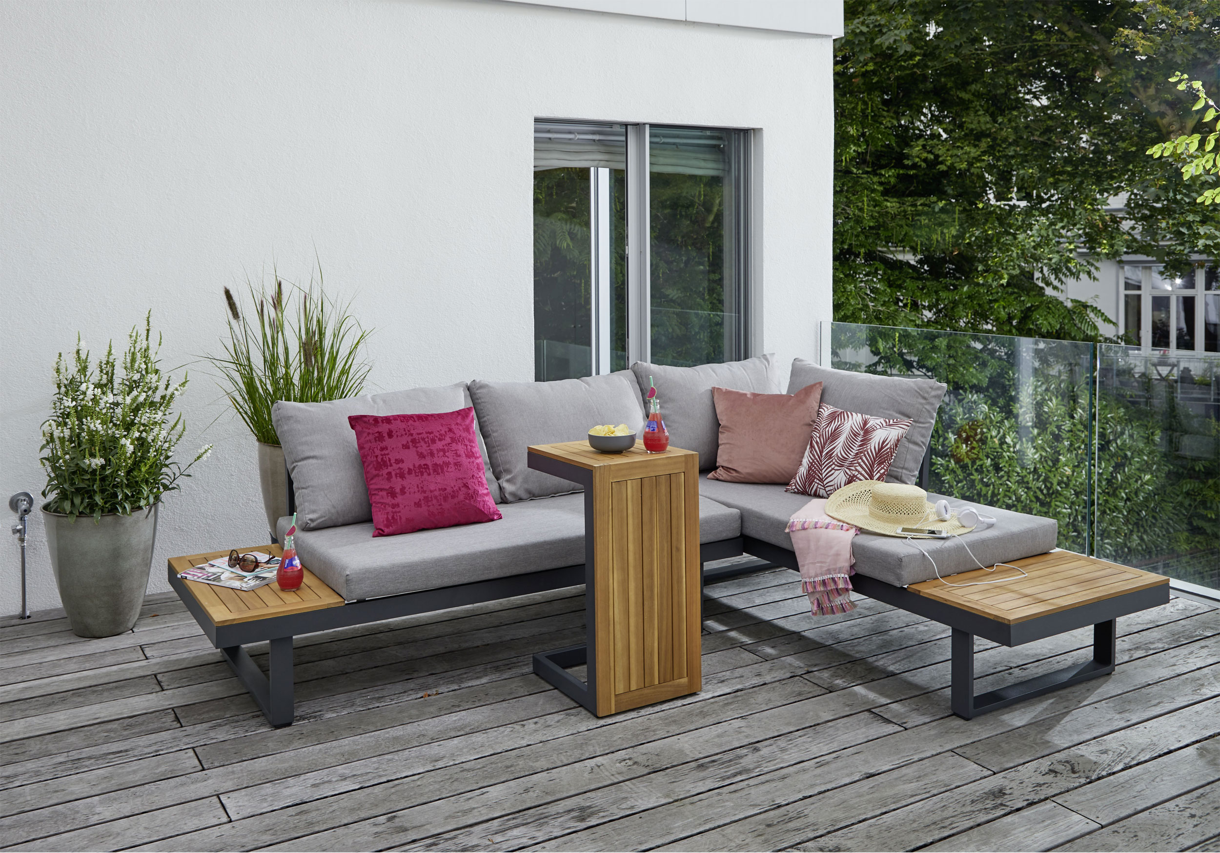 OUTDOORGartenlounge Alu/Polywood
