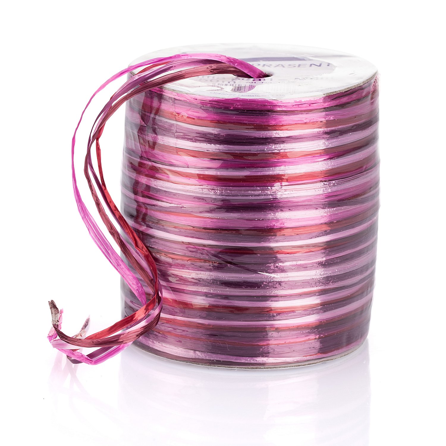 Raffia-Bast Pearl, 50 m, Beerenfarben