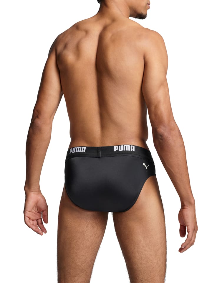 Puma Badehose PUMA SWIM MEN LOGO SWIM BRIEF  in Black günstig kaufen