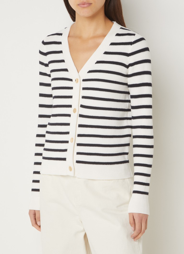 Cardigan cu dungi tricotate fin Chloe Phase Eight