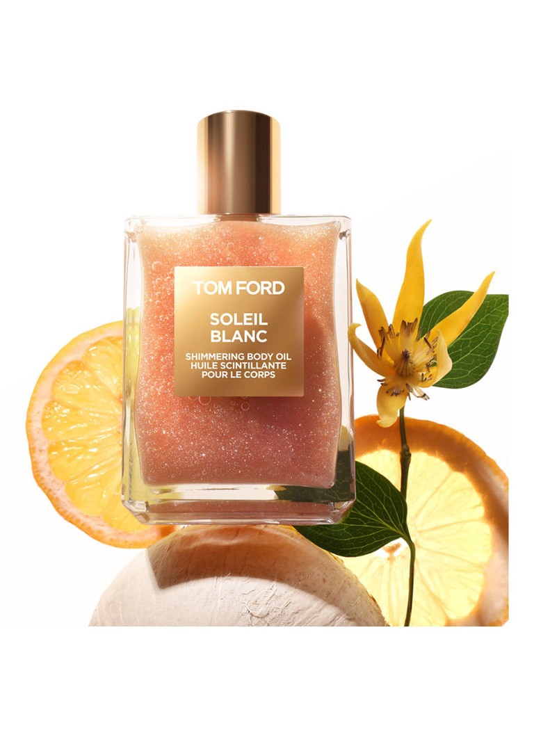 Ulei de corp iluminator Tom Ford Soleil Blanc: un ulei care conferă pielii un aspect radiant.