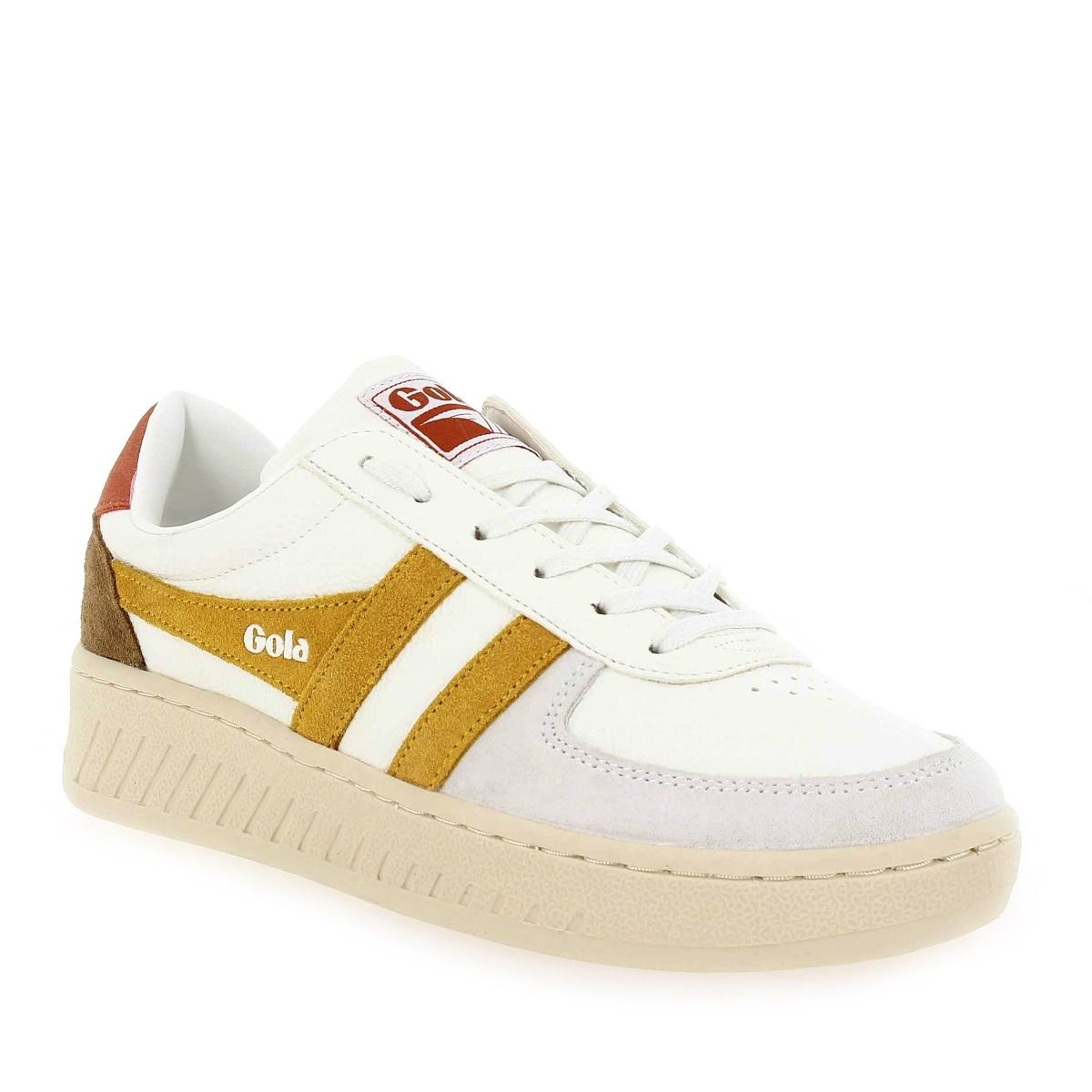 Gola  GRANDSLAM TRIDENT CLA415 - blanc moutarde