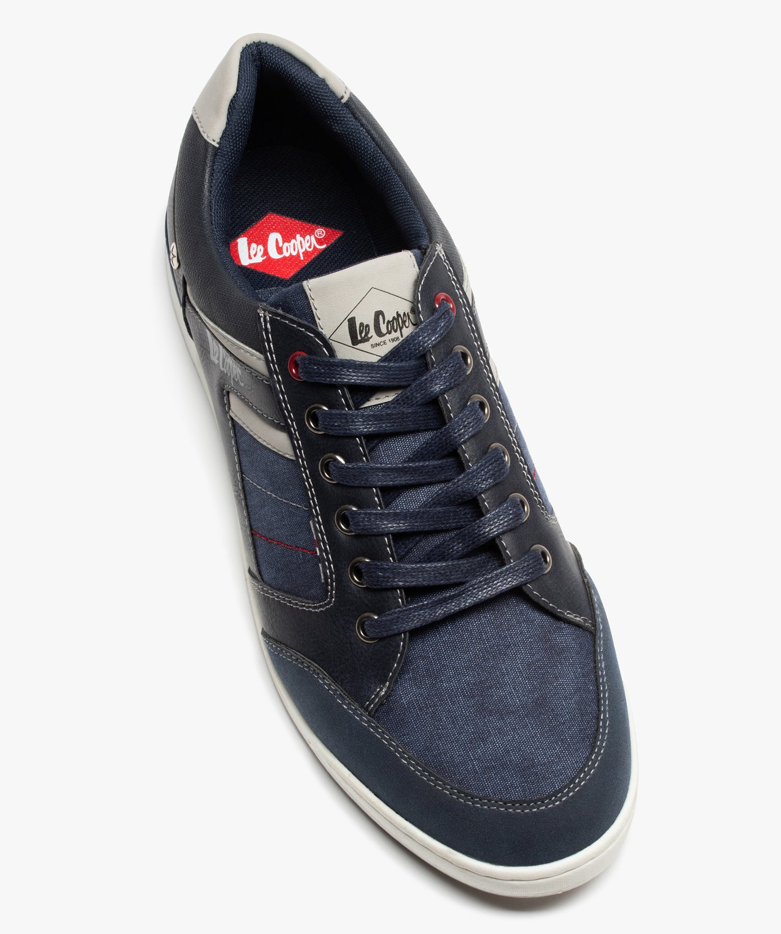 Baskets homme unies tendance denim - Lee Cooper marine | GEMO