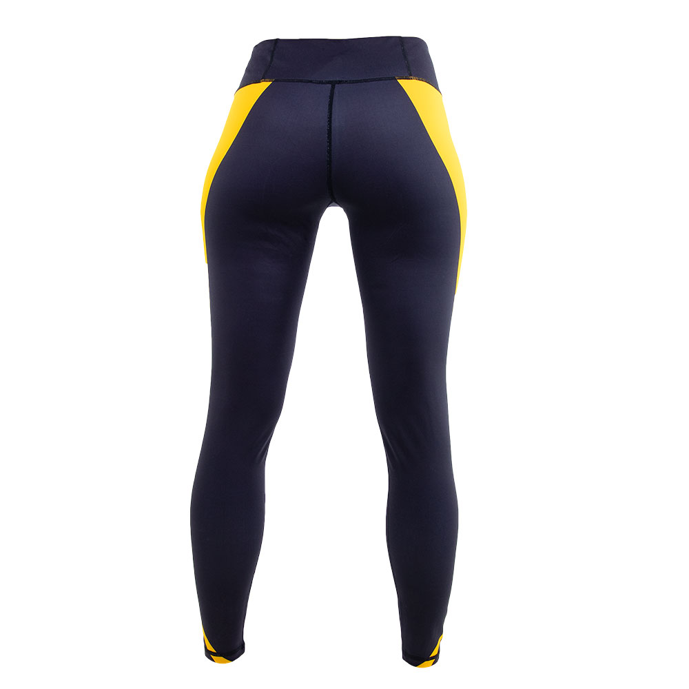 Leggings Streifen schwarz-gelb