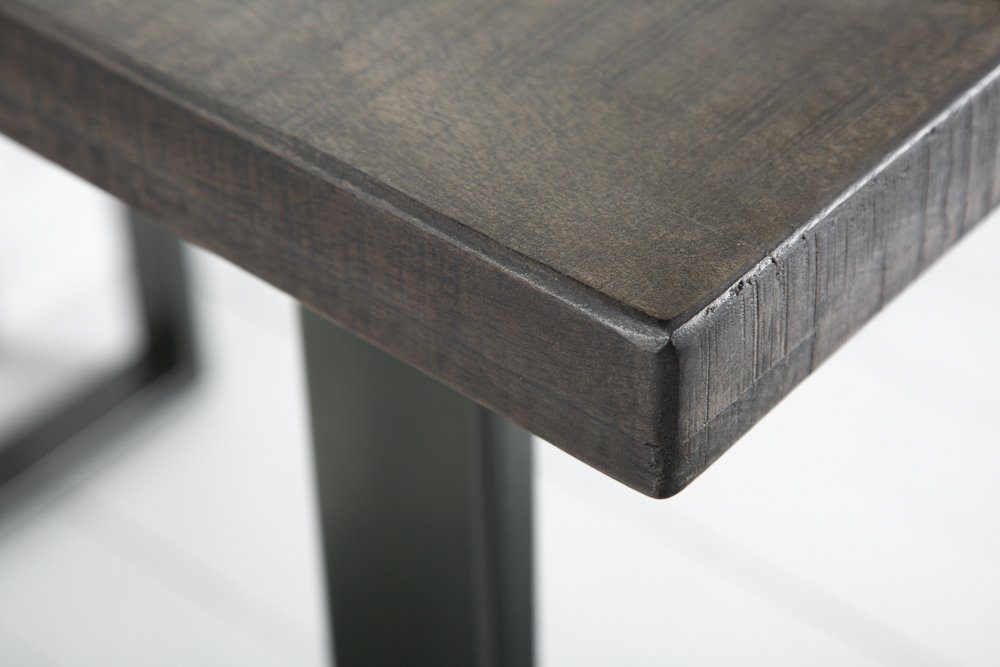riess-ambiente Bartisch IRON CRAFT 120cm grau, Küche · Massivholz · eckig · Metall · Industrial Design