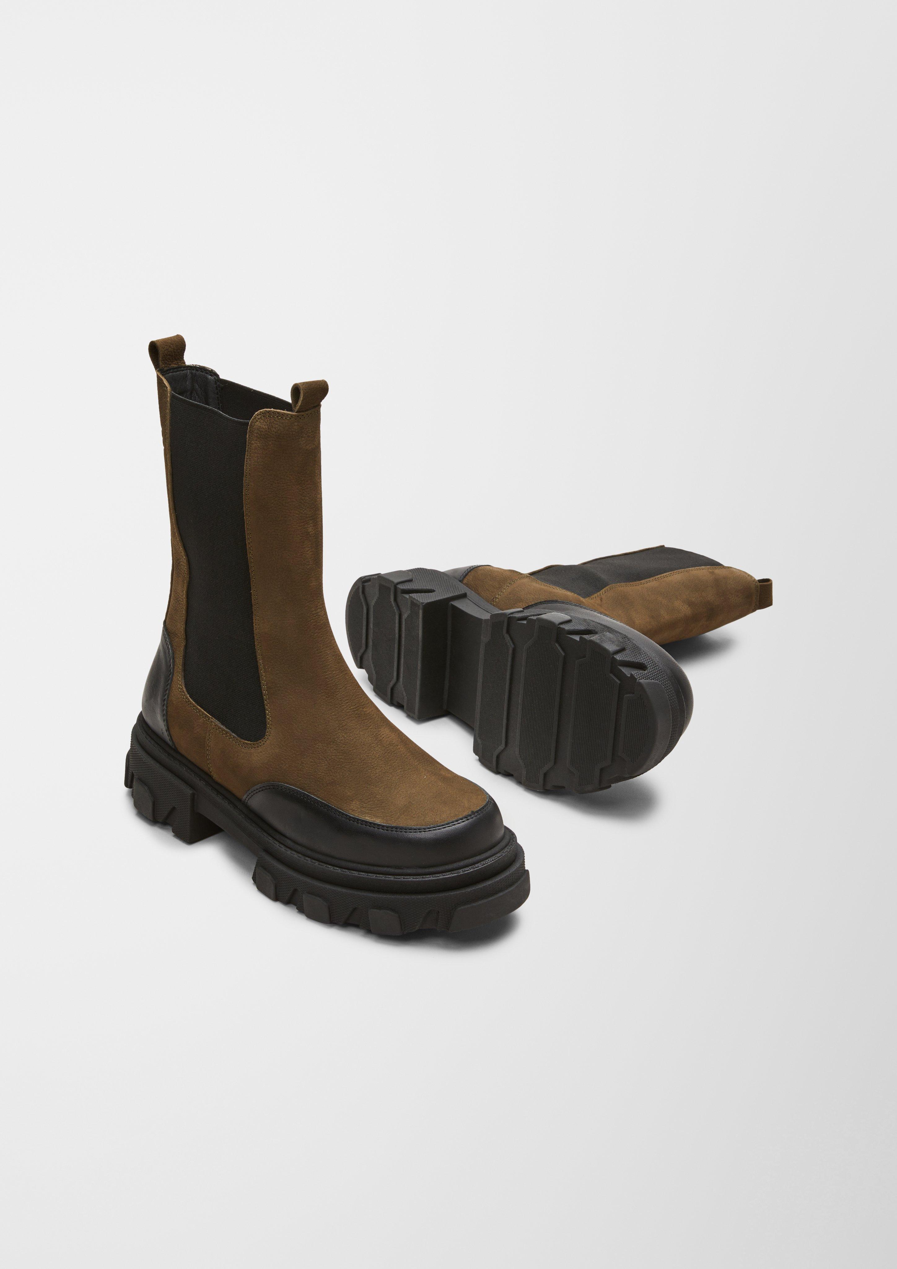 Stiefeletten im Materialmix  6007143-701