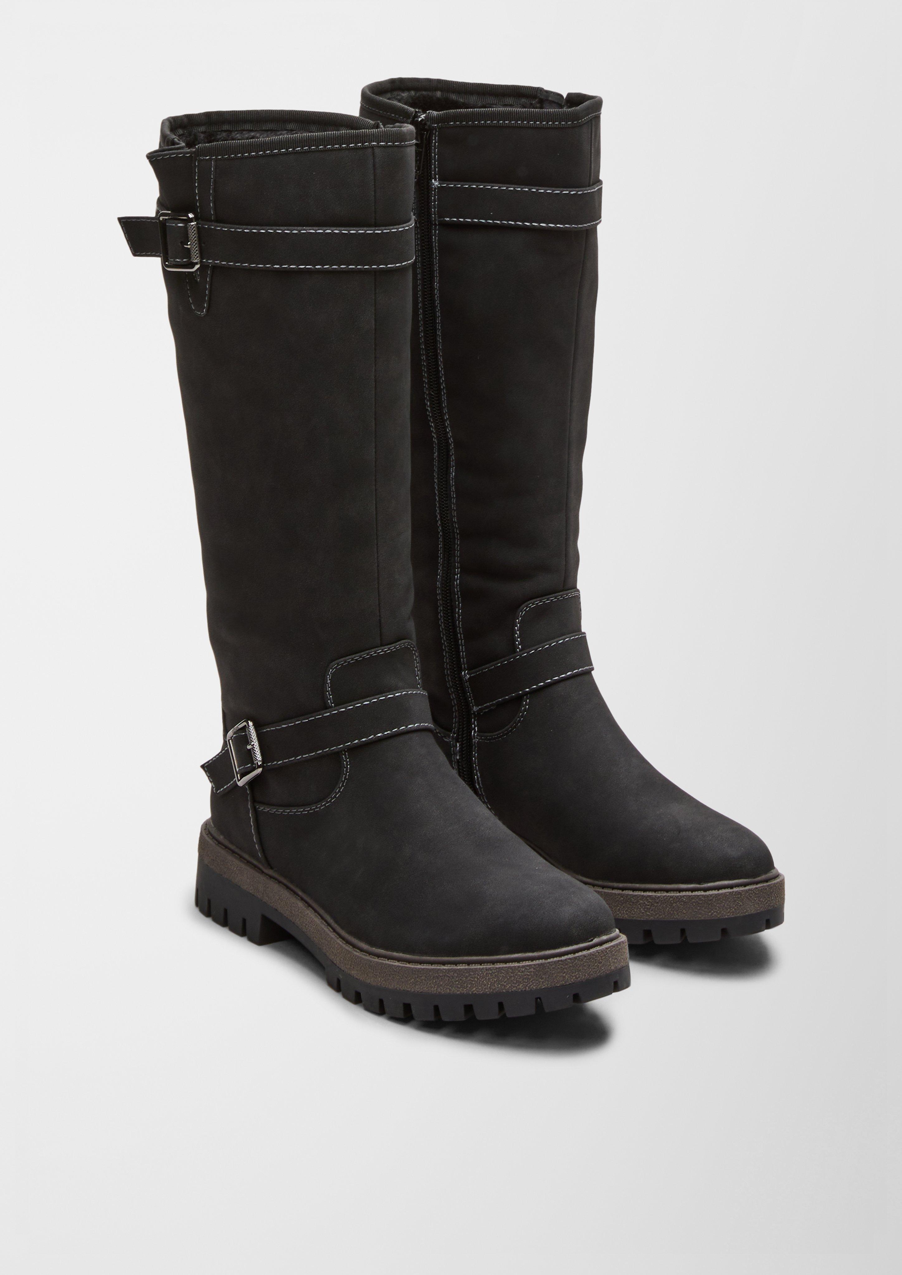 Stiefel in Veloursleder-Optik  6006587-001
