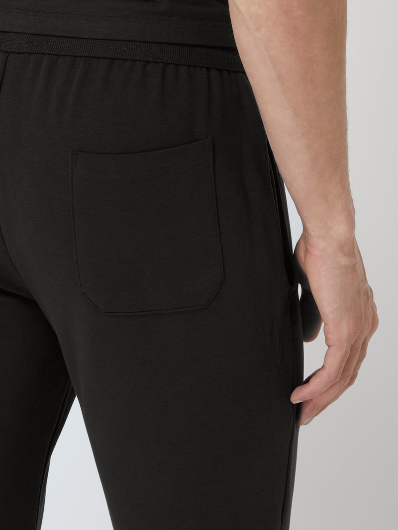 Lounge-Hose aus Lyocellmischung in dunkelblau