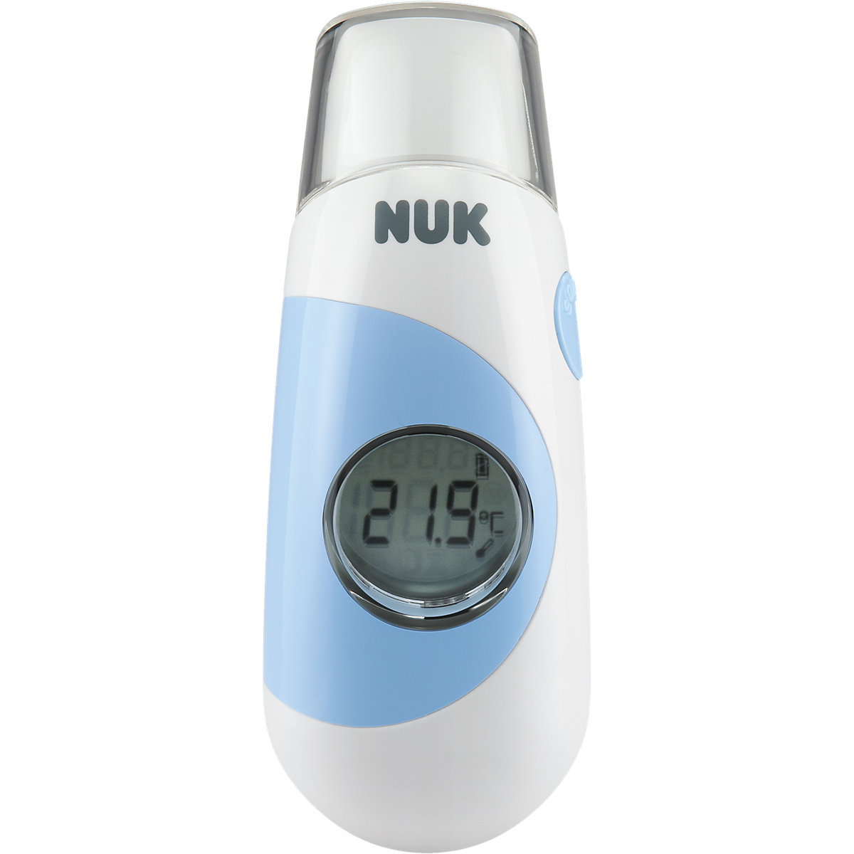 NUK Baby Thermometer Flash, berührungslose Fiebermessung an der Stirn durch Infrarotsender, sekundenschnell und hygienisch