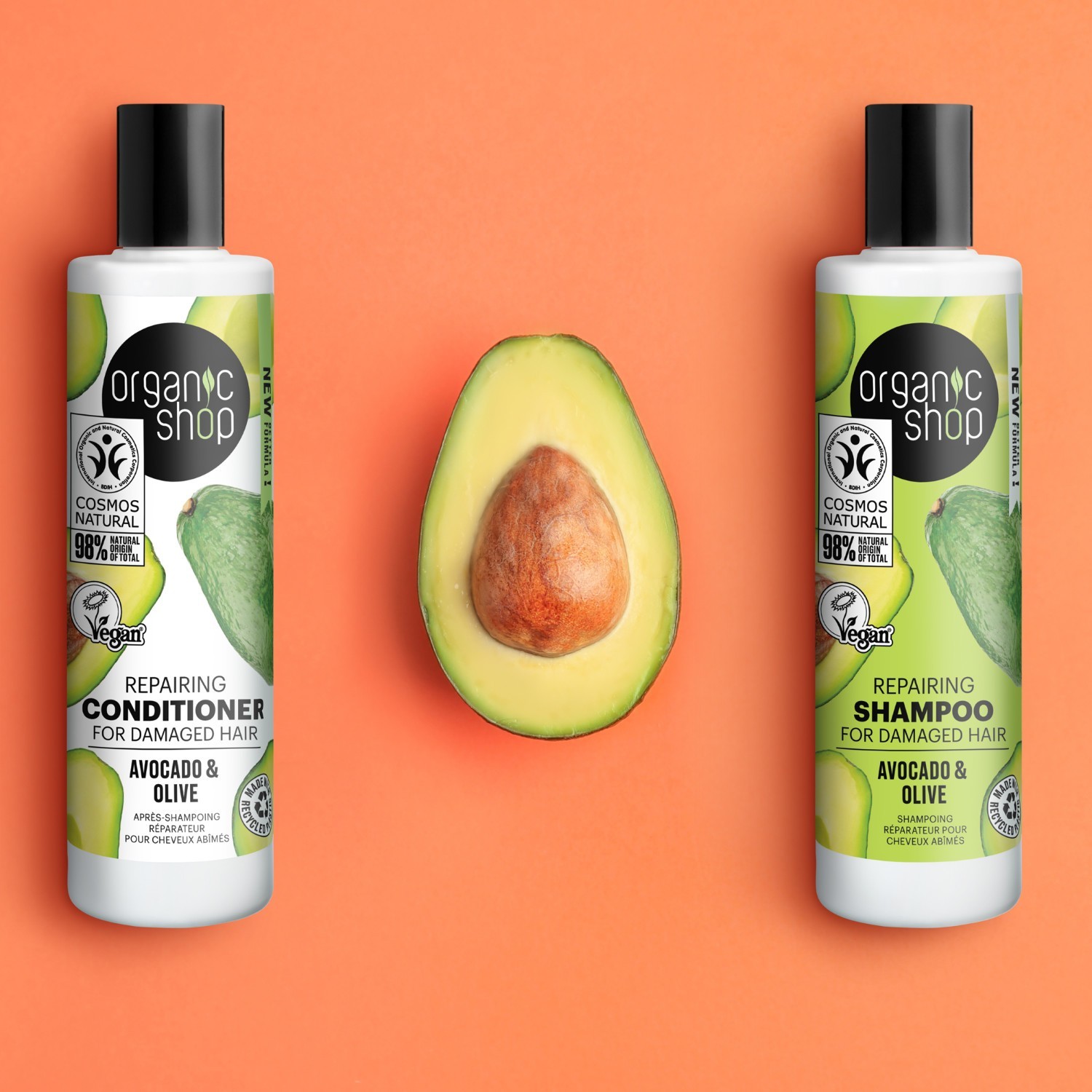 Organic Shop regenerator za oštećenu kosu Avokado Maslina Veganski Prirodni