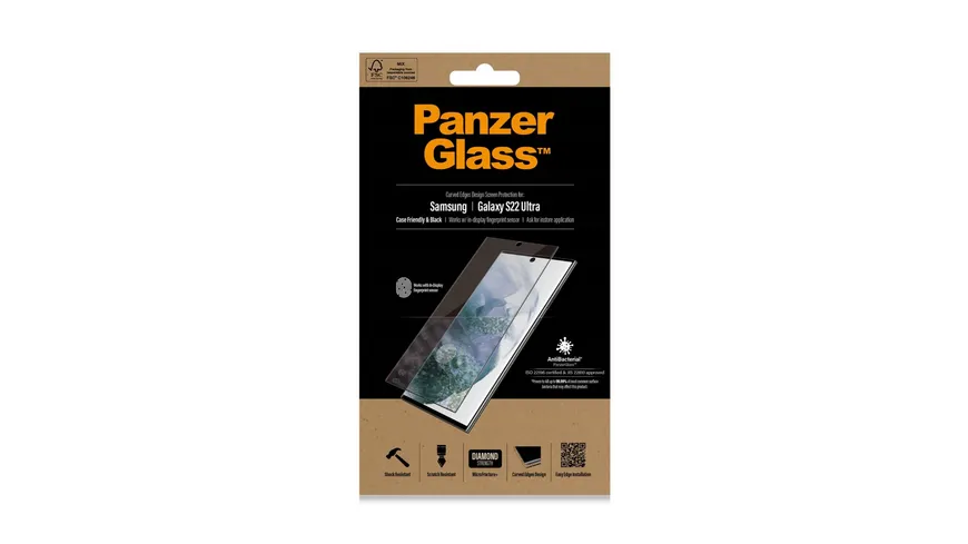 PanzerGlass SP Galaxy S22 Ultra CF AB schwarz