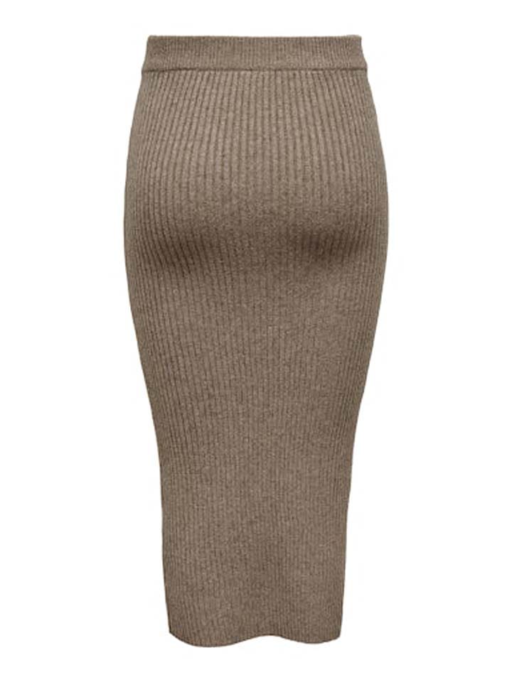 ONLY Strickrock in Braun günstig kaufen