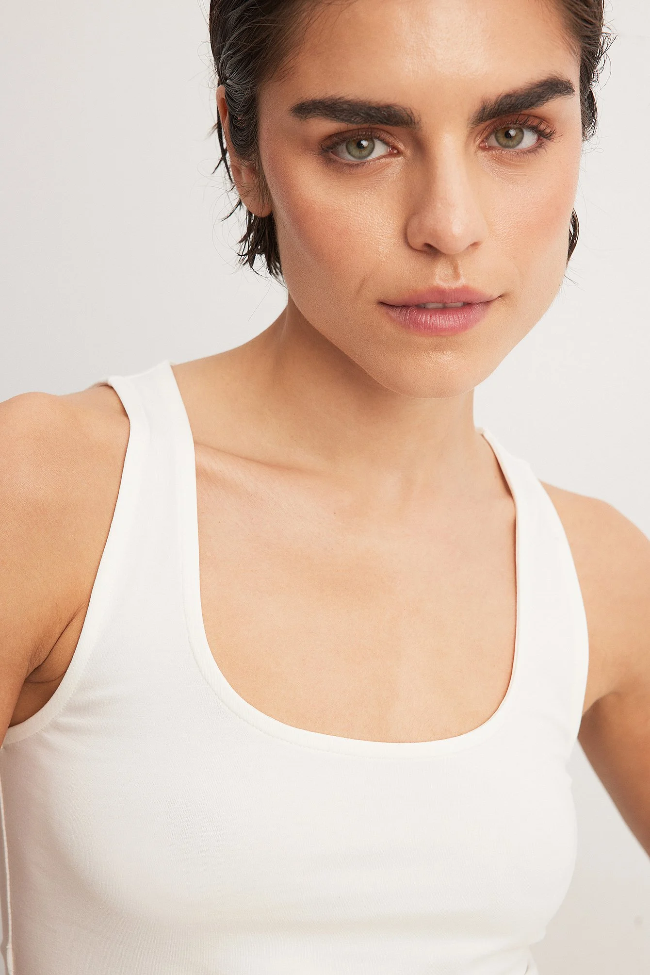 Tank-Top mit rundem Kragen