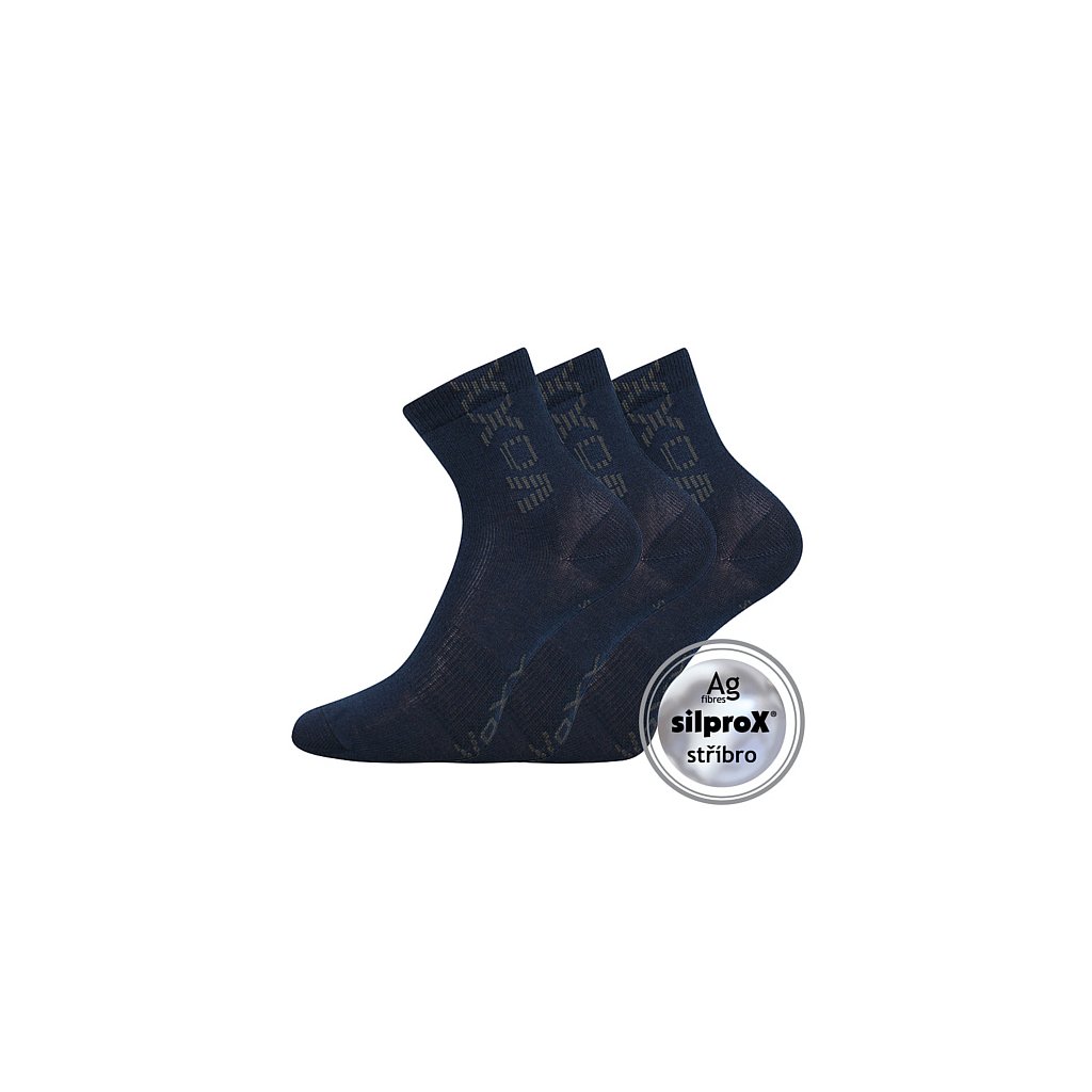 Voxx Adventurik dunkelblaue Sportsocken, 3 Paare