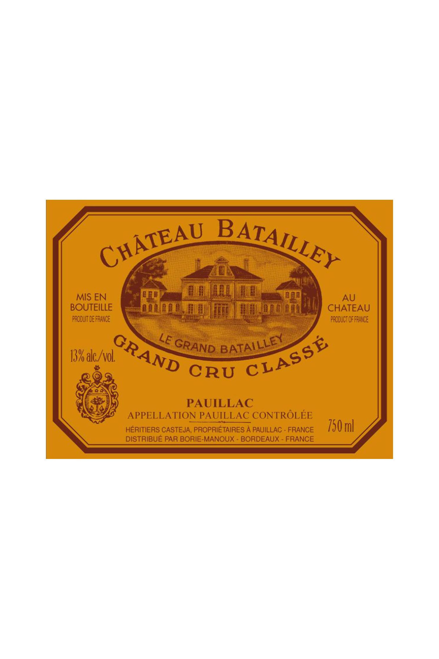 Vin 1995 CHÂTEAU BATAILLEY 1995, Pauillac. Vin ancien - SoDivin