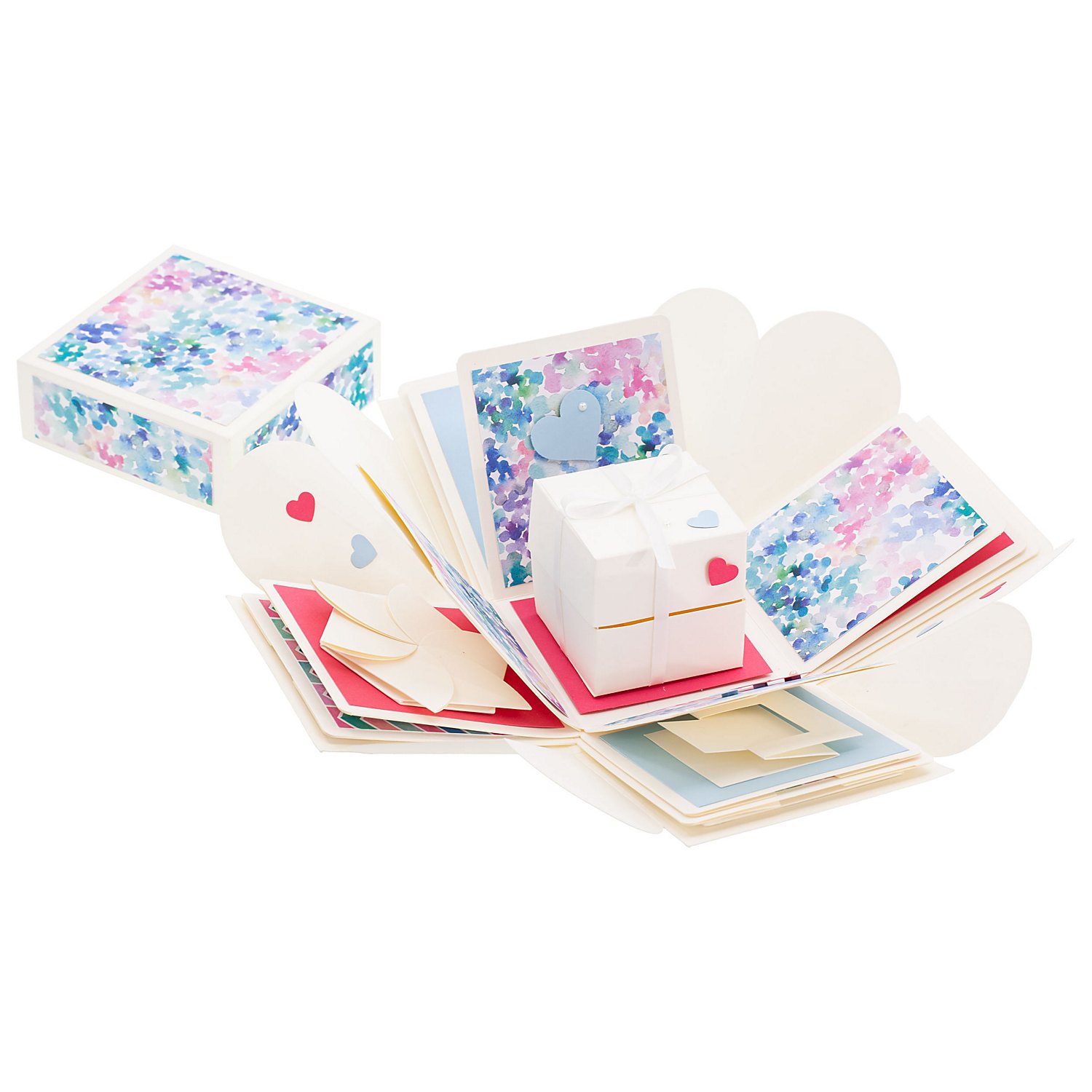 Explosionsbox, creme, 12 x 12 x 12 cm