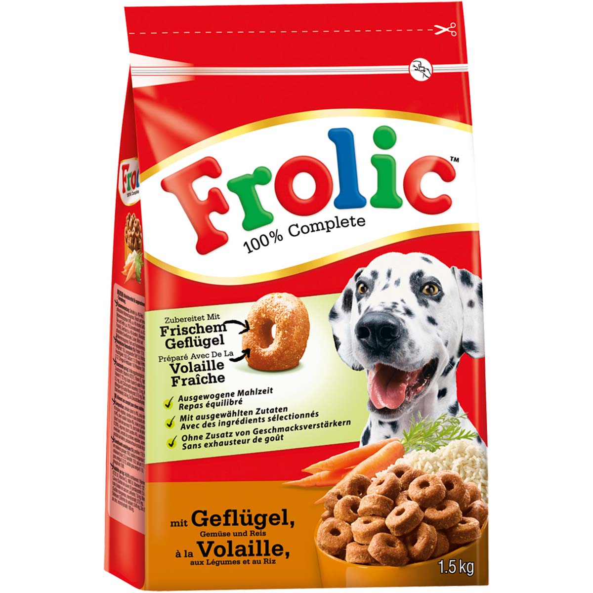 Frolic 100% Complete mit Geflügel, Gemüse und Reis bei ZooRoyal
