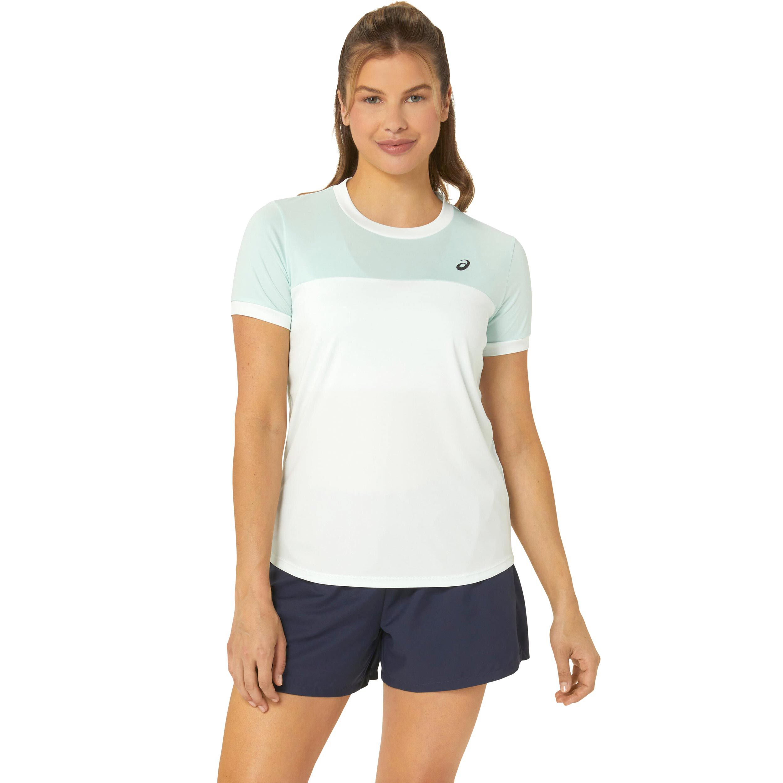 Court T-Shirt Damen - Weiß, Mint