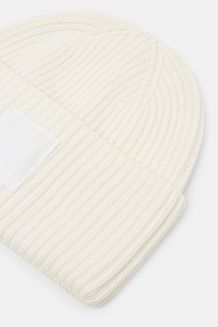 Rippstrick-Beanie aus Baumwolle