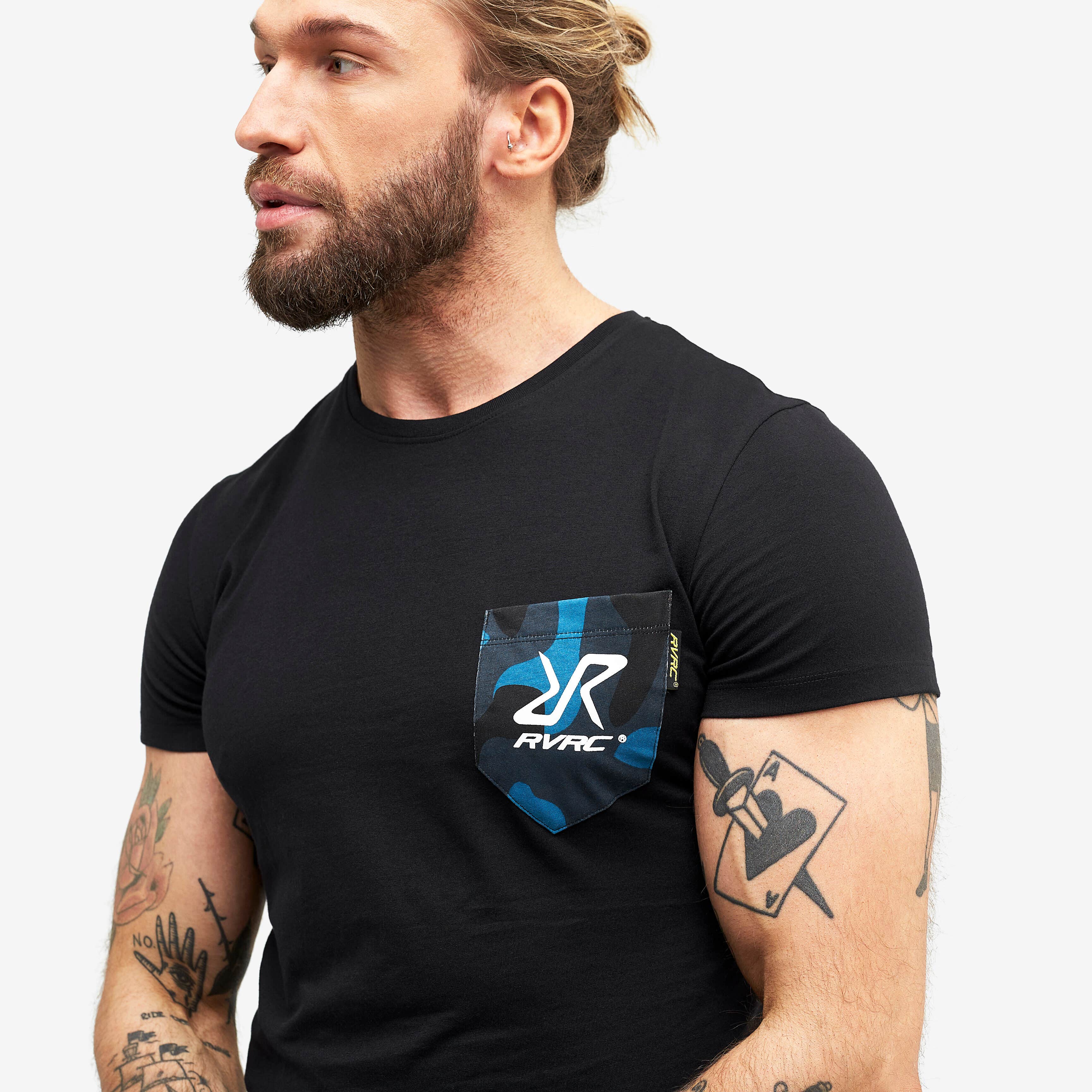 Fat Logo Tee 2.0 Homme Black/Blue Camo