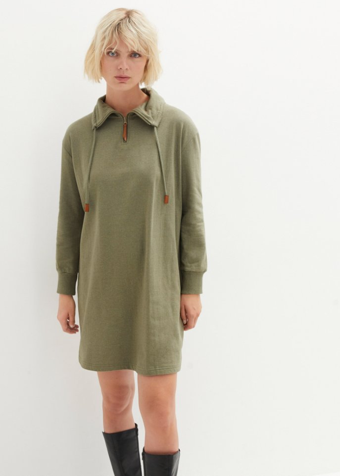 Sweatkleid mit Rückenaufdruck