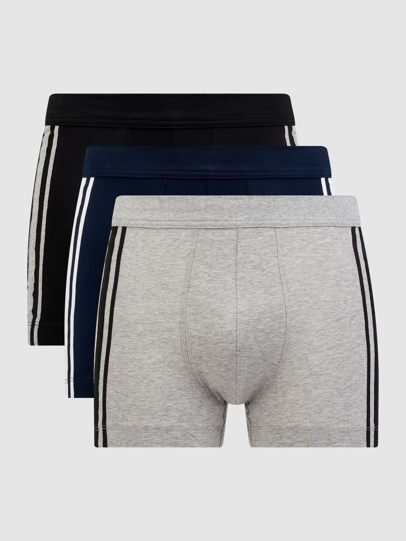 Trunks mit Stretch-Anteil im 3er-Pack in marineblau