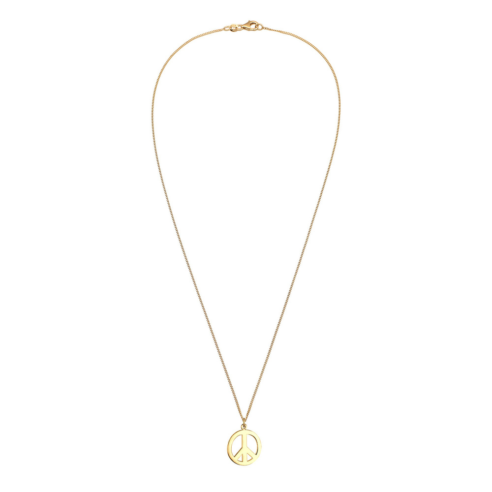 Elli Elli Collier Femmes Signe de Paix Boho en Argent Sterling 925 Bijoux