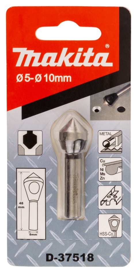 Accessori Makita D-37518 Punta per svasatura 5-10 x 48 mm