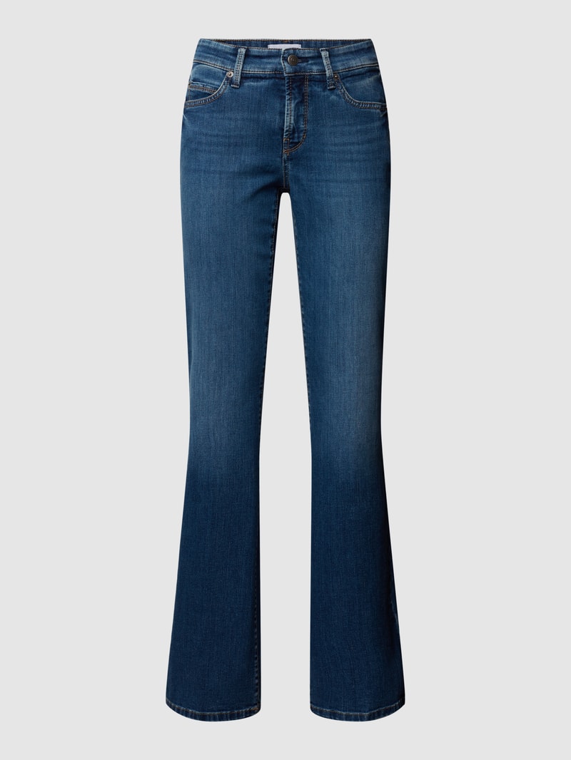 Flared Jeans mit Stretch-Anteil Modell 'PARIS FLARED' in blau