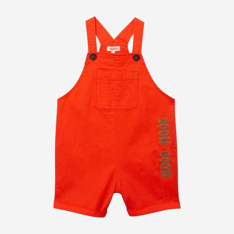 Salopette courte bébé garçon orange Catimini