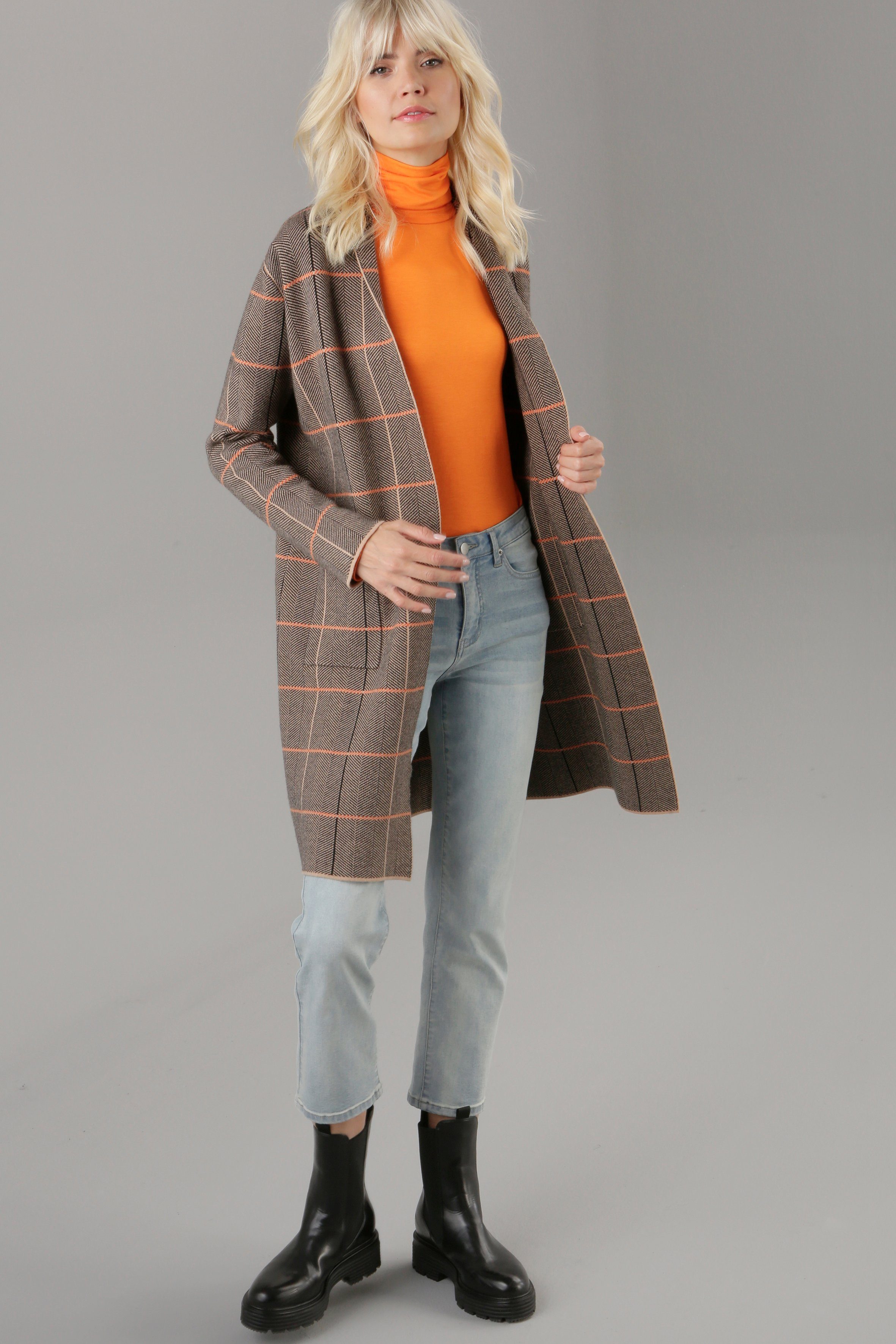 Aniston SELECTED Longblazer aus weicher Feinstrick-Qualität