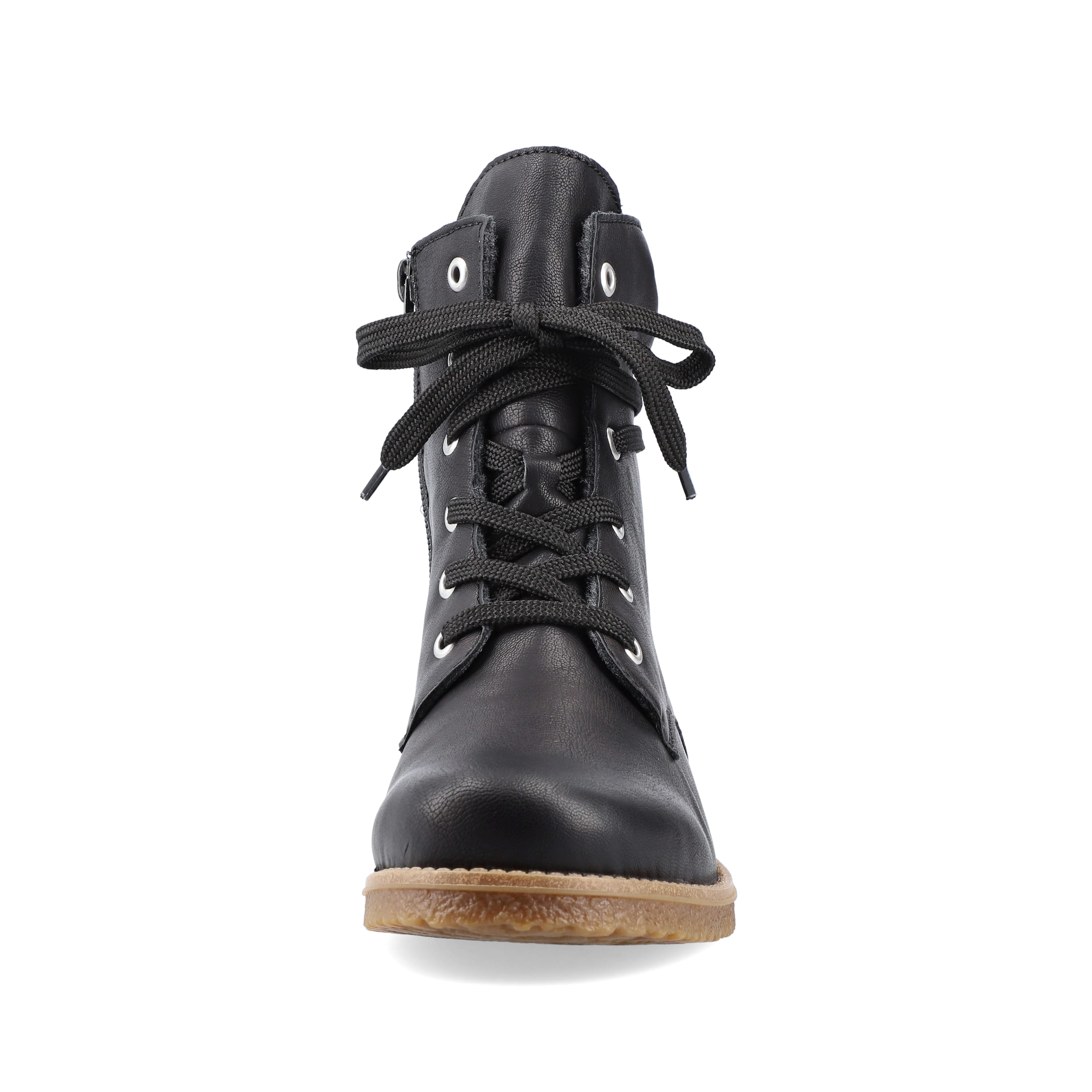 Rieker Damen Schnürstiefel nachtschwarz