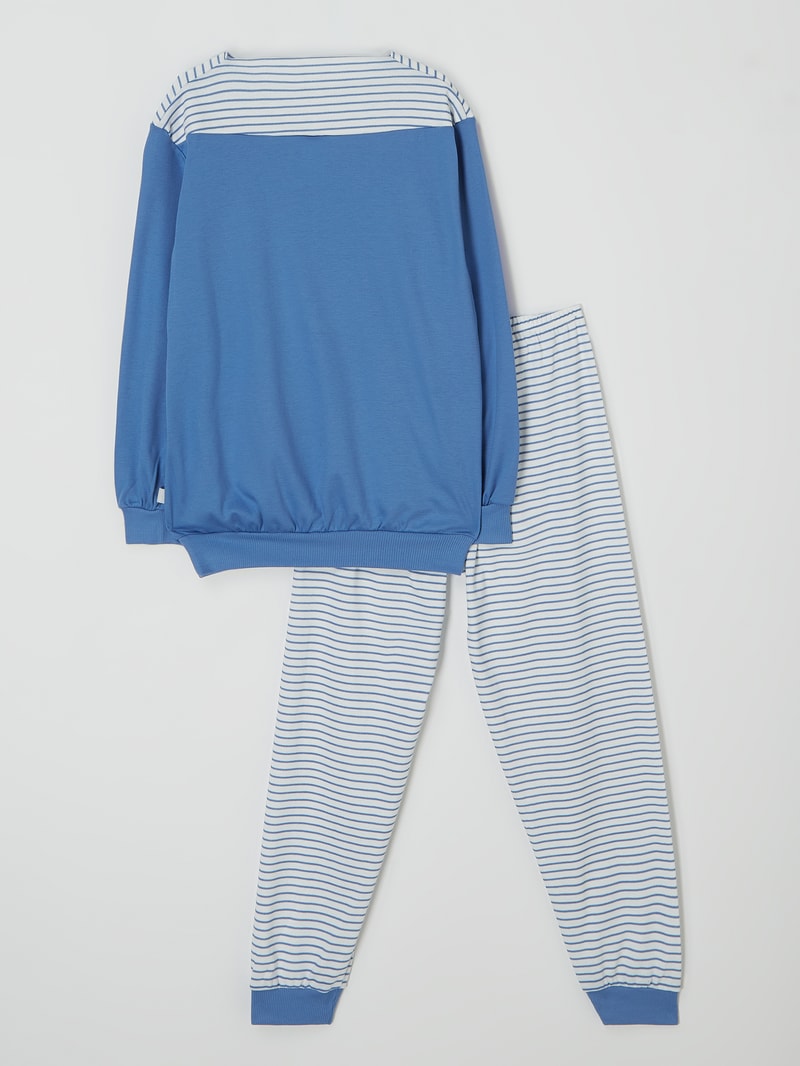 Pyjama aus Bio-Baumwolle in blau
