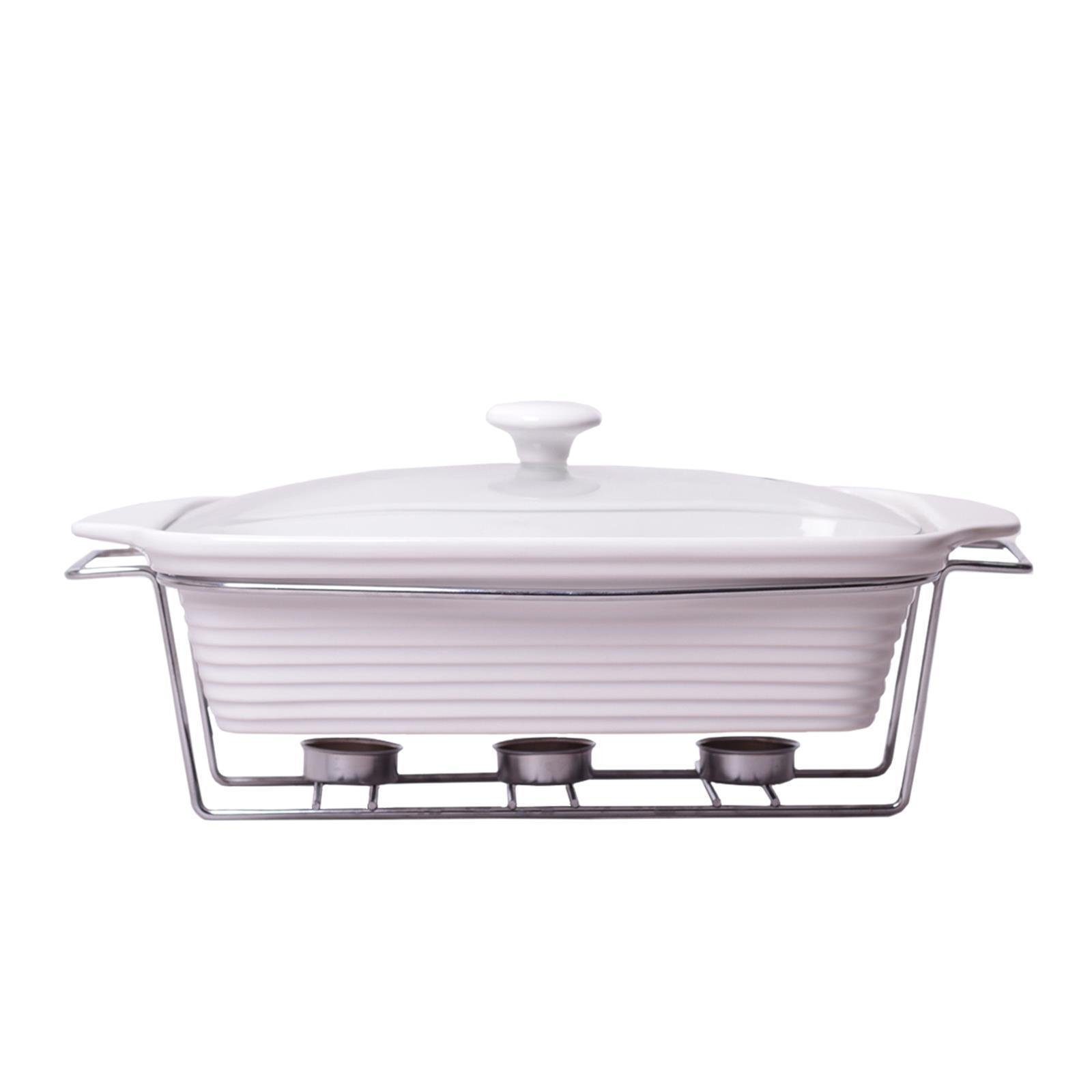 4BIG.fun Backform Speisenwärmer 3 L Wärmebehälter Chafing-Dish