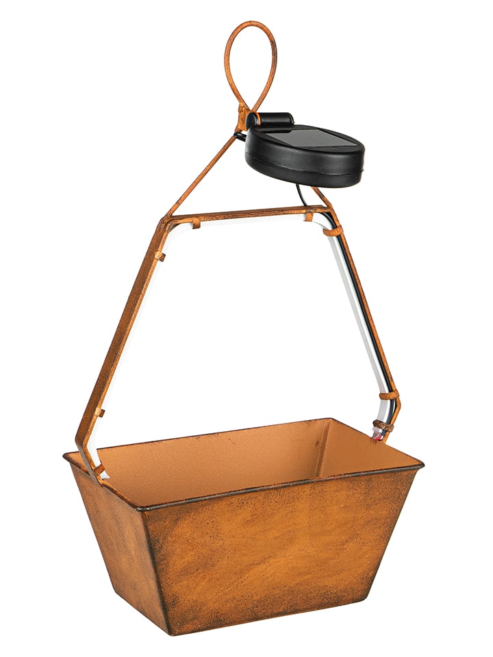 Garden Hero LED-Solar-Hängeleuchte in Hellbraun - (B)34,7 x (H)19,8 x (T)10,8 cm günstig kaufen onesize
