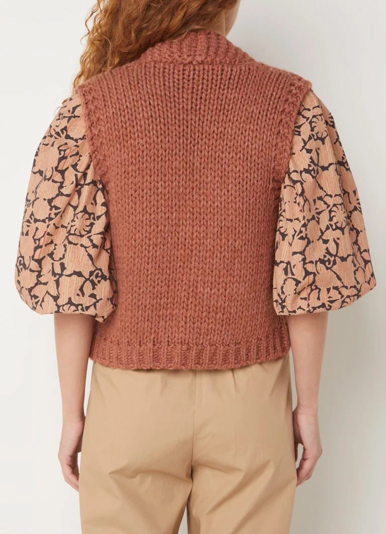 Vestă Levi's By-Bar Chunky Knit din lână alpaca