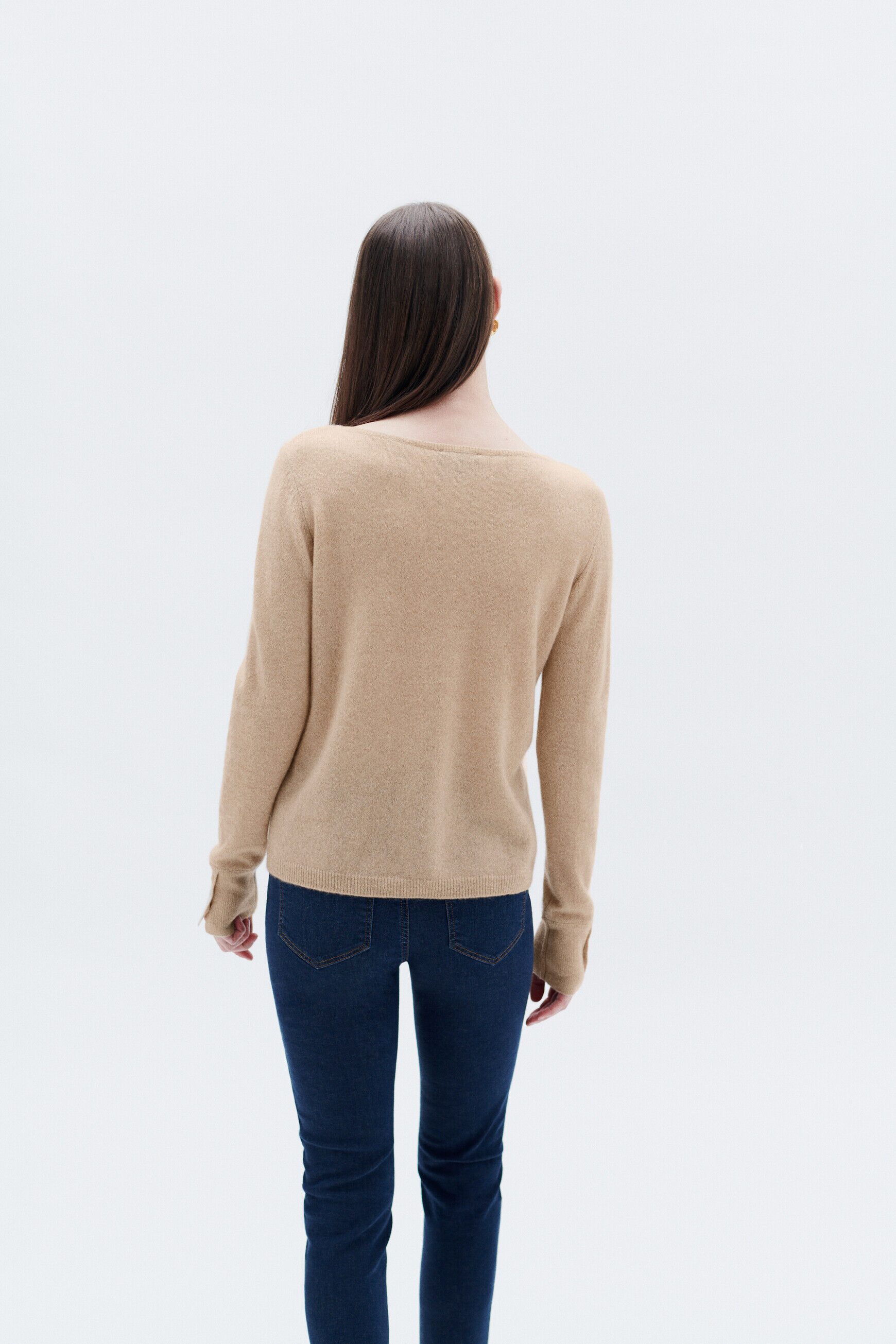 Pull mzoan marron femme