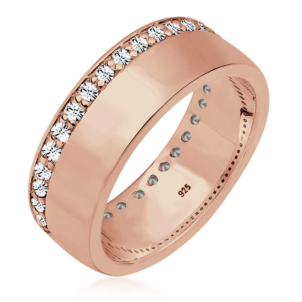 Elli Elli Bague pour dames avec cristaux étincelants en argent 925 Sterling Bague