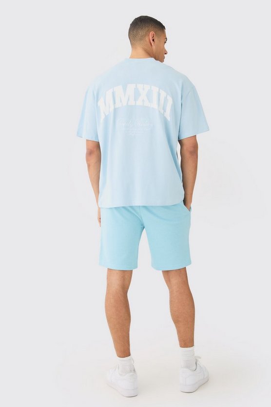 Lockere Shorts mit Worldwide-Print