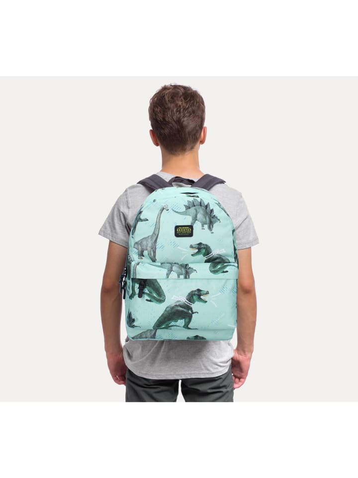 COFI 1453 Skooter Dino Kinderrucksack – Verstärkt &gepolsterten Gurten in Blau günstig kaufen 38 cm